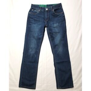 Levi's 511 Jeans Boys Size 14 Reg 27X29 Slim Stretch Adjust Waistband Blue NWOT